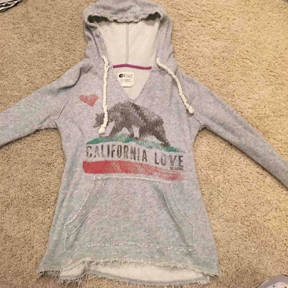 california love grey sweatshirt